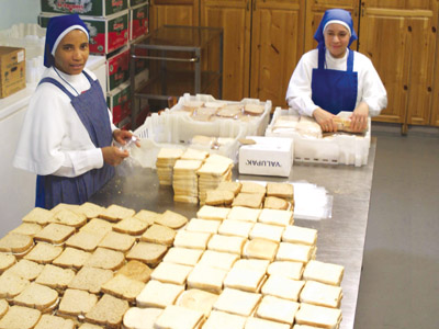 Preparation of the desserts