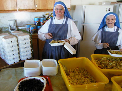 Preparation of the lunches