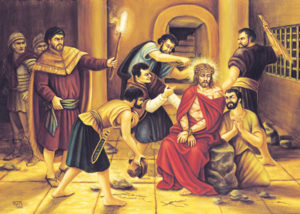 Jésus est couronné d'épines