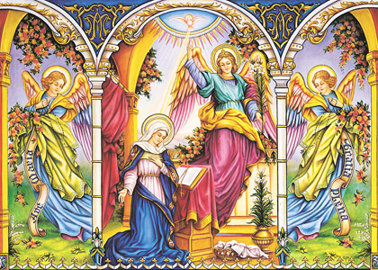 Annunciation of the Archangel Gabriel to the Virgin Mary