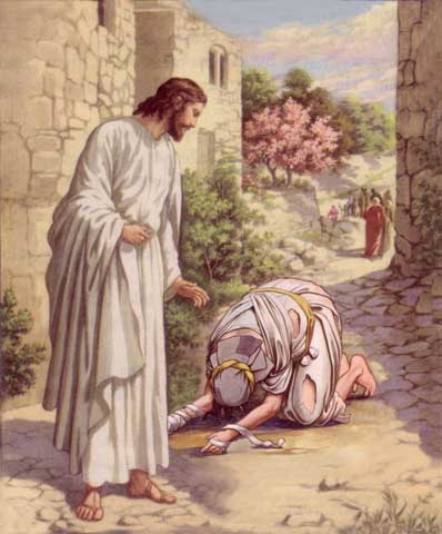 Jesús cura a los diez leprosos