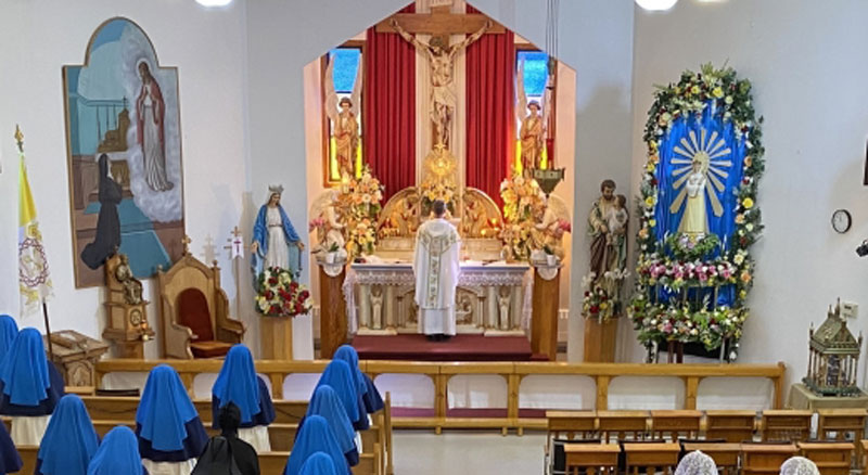 Messe solennelle le 19 septembre 2021 dans la Chapelle de Jésus-Crucifié au Monastère du Magnificat de la Mère de Dieu