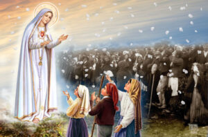 Notre-Dame de Fatima et la foule