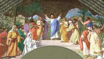 Jesus teaches His Apostles